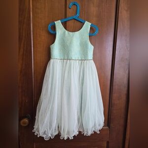 Elegant Mint Green Kids Dress